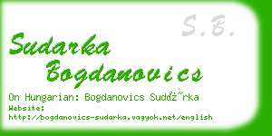 sudarka bogdanovics business card